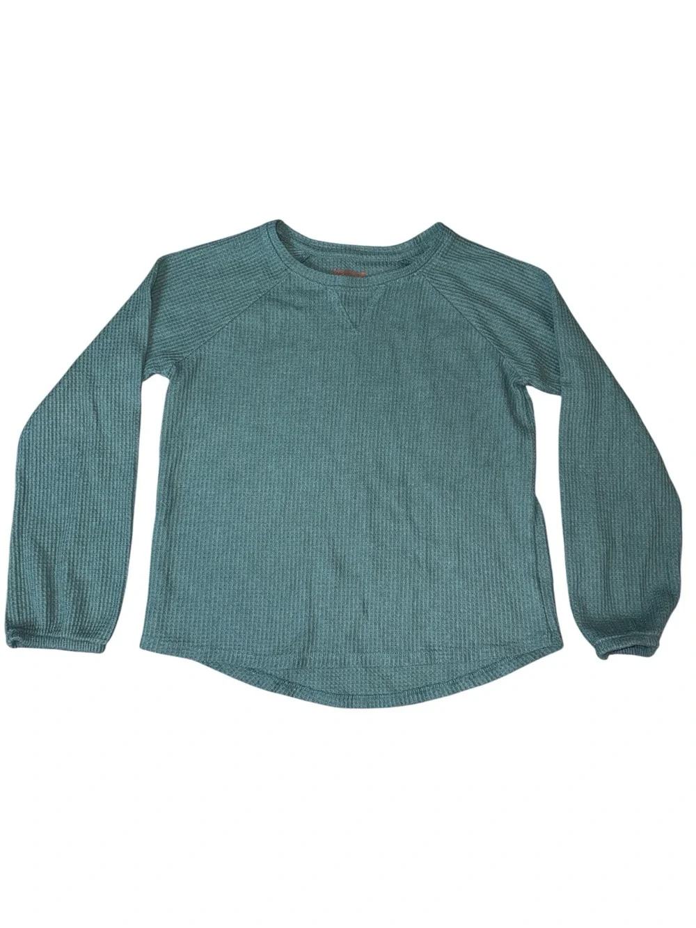 ⭐️5FOR$25⭐️ Cat & Jack Teal Long Sleeve Waffle-Knit Top